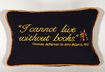 "I cannot live without books" Pillow
