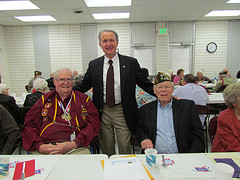 Congressman Herger presenting Jubilee of Liberty Medals to local veterans