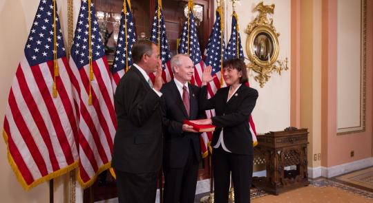 U.S. Representative Suzan Delbene was sworn in as a Member of the United States House of Representatives by House Speaker John Boehner Tuesday, November 13, 2012.