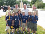 Grassley visits with Boy Scouts