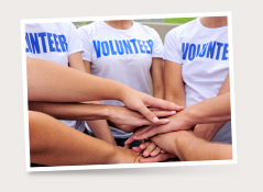 Find volunteer opportunities or create your own and recruit others