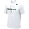 Nike Michigan State Spartans Football 2012 Team Issue T-Shirt - White