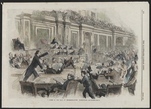 A Scene in the Hall of Representatives Washington
