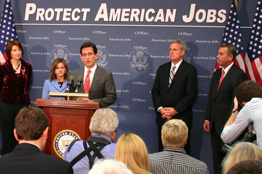 Majority Leader Eric Cantor makes statement on Newtown Tragedy and status of fiscal cliff negotiations