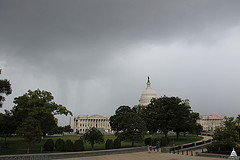 Rain approaches Capitol September 2012