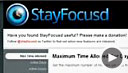 Image: Video still of a screenshot of the 'StayFocusd' Web application ( © MSN)