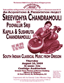 Flyer image for Sreevidhya Chandramouli