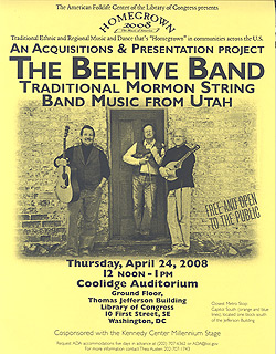 The Beehive Band event flyer 2008