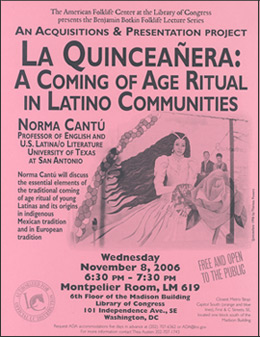 Norma Cantu lecture flyer 2006