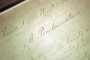 (Evan Vucci/ AP ) - This Feb. 18, 2005 file photo shows the original Emancipation Proclamation on display in the Rotunda of the National Archives in Washington.