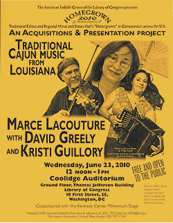 Flyer for Marce Lacouture