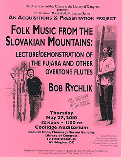 2010 Botkin Lecture Flyer for Bob Rychlik