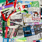 Wristbands, ticket stubs and badges from a few of the hundreds of shows Bob Boilen saw in 2012. Click the image for a hi-res, interactive version.