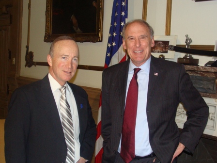 Senator Coats with Governor Daniels