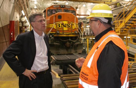 Rep. Paulsen marks 150 years of railroad in Minnesota with a tour of BNSF railway