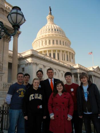 Rep. Paulsen with Mound High School Students
