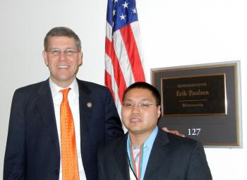 Rep. Paulsen with Minnesota Special Olympics Athlete in Washington DC 