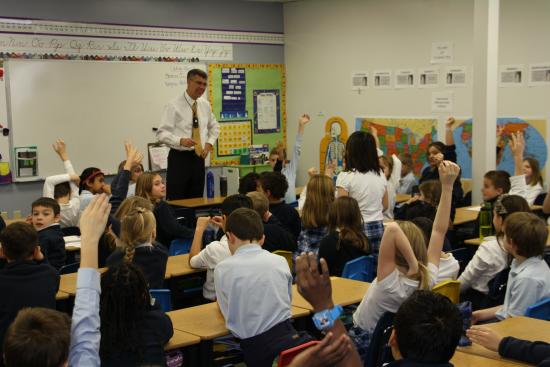 Rep. Paulsen visits with students at Parnassus Academy in Maple Grove