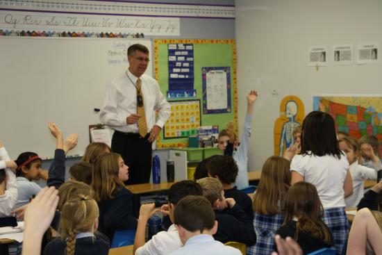 Rep. Paulsen visits with students at Parnassus Academy in Maple Grove
