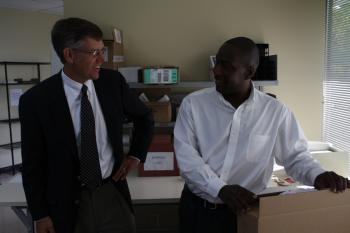 Rep. Paulsen tours and visits with the team at Uroplasty in Minnetonka. 