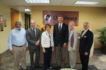 Rep. Paulsen visits with the leadership team at Uroplasty in Minnetonka. 