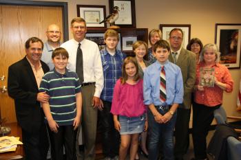 Constituents and Juvenile Diabetes Research Foundation advocates visit with Rep. Paulsen to thank him for his continued support of the Special Diabetes Program and the Artificial Pancreas Project.