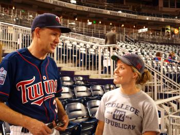 Paulsen meets with constituents during Congressional Baseball Game in Washington, D.C. 