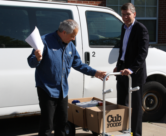 Rep. Paulsen Rides Along with Store To Door During a Delivery to a Local Senior 