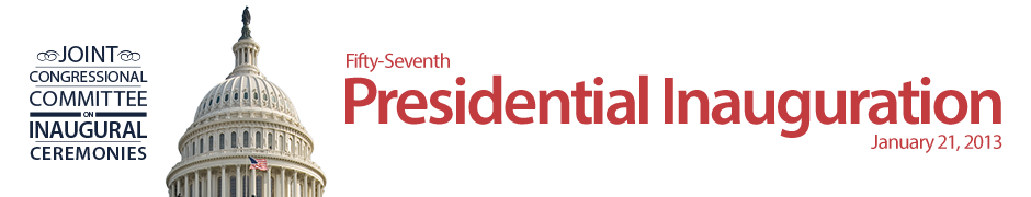 The Fifty-Seventh Presidential Inauguration on January 21, 2013 presented by the Joint Congressional Committee on Inaugural Ceremonies.