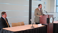Dr. Burgess and Congressman Steve LaTourette at the 2012 Transportation Summit