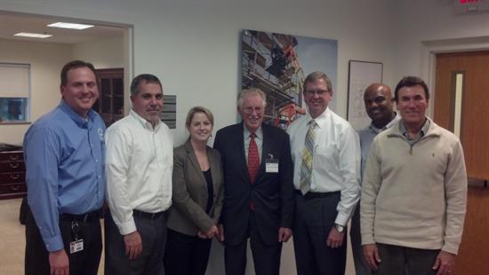 Congressman Roscoe Bartlett visited with JLG Industries in Hagerstown