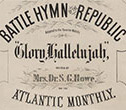 Battle Hymn of the Republic - cover from the sheet music