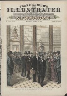 Washington, D.C. - The Electoral Contest - The United States Senators Entering the House of Representatives, with the Electoral Certificates to Re-Open the Joint Session, February 12th
