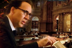 Image of Nicolas Cage as "Ben Gates" in the Main Reading Room of the Library of Congress from NT2's official Web site