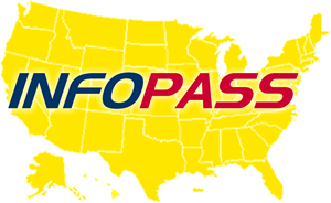 Infopass Logo - USA Map