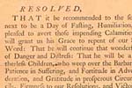 Congressional Fast Day Proclamation, March 20, 1779