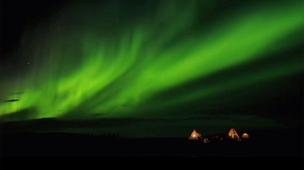 Yellowknife's northern light village