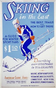 WPA Poster Skiing in the East (1936-39)