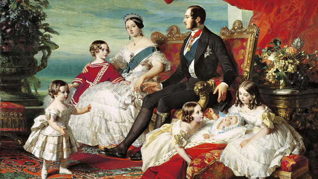 Painting of Queen Victoria, Prince Albert and their family in 1846 - courtesy of Bridgeman Art Library