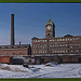 Railroad cars and factory buildings in Lawrence, Mass. (LOC)