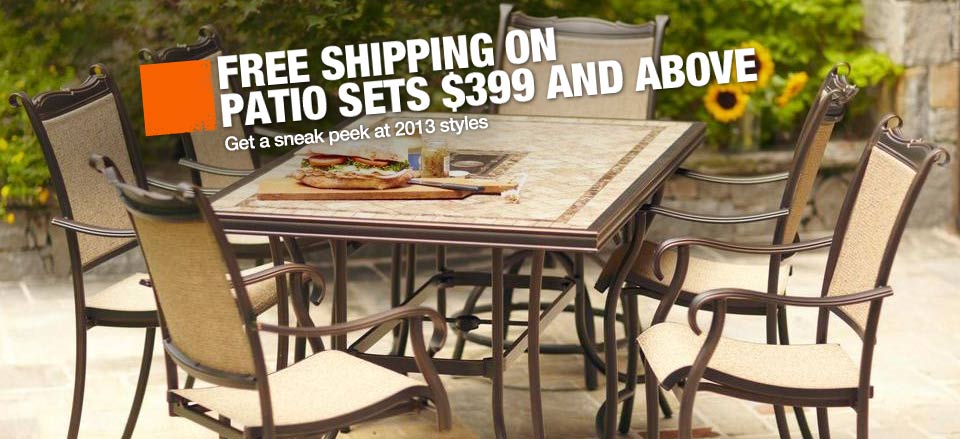 Free Shipping on Patio Sets $399 and Above