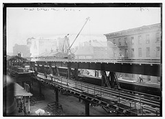 Raised express track 9th Ave. "L"  (LOC)