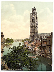 [St. Botolph's Church and river, Boston, England]  (LOC)
