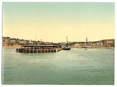 [From the sea, Bournemouth, England]  (LOC)