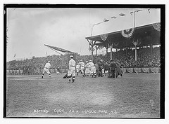 [Highlander batting practice at Hilltop Park, NY (AL) (baseball)] (LOC)