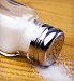 Overturned salt shaker