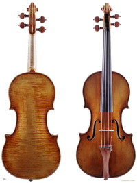 Image: Violins, front and back view