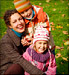 mother with children in park