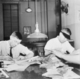 Newsroom of the New York Times, 1942