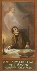 Poster for "The Raven: The Love Story of Edgar Allan Poe," by George Hazelton (1908)